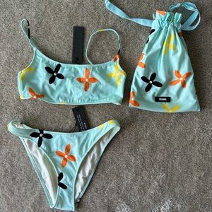 Light Blue Triangl Bikini